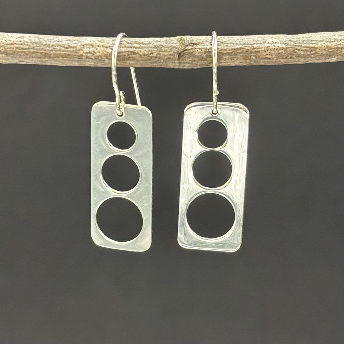 Clara- triple open circle earrings
