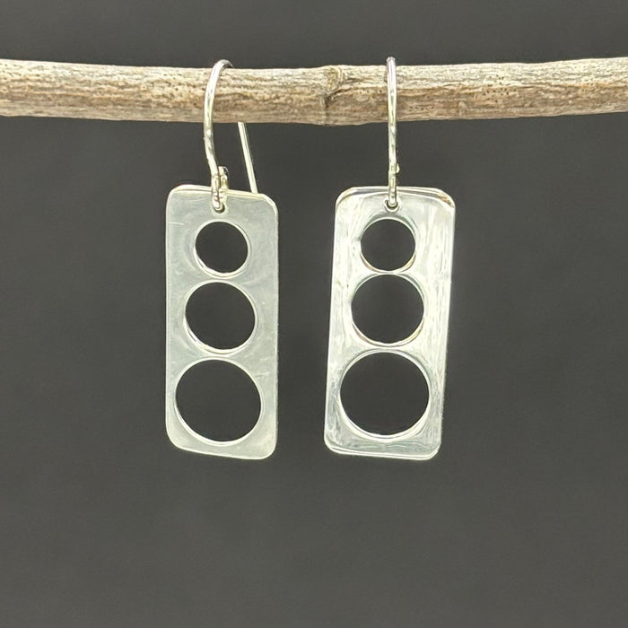 Clara- triple open circle earrings