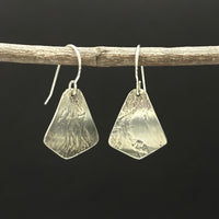 Lucy- textural silver earrings
