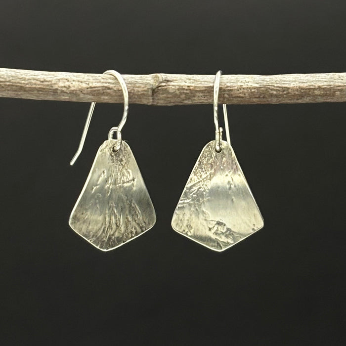 Lucy- textural silver earrings