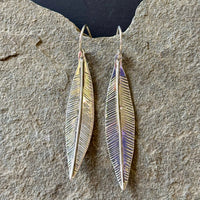 Oleander Leaf- Sterling Silver  Dangle Earrings