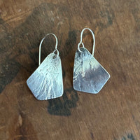 Lucy- textural silver earrings