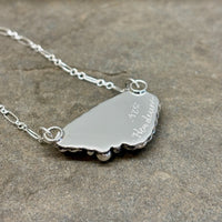 Arlene — Sterling Silver Black Druzy Necklace