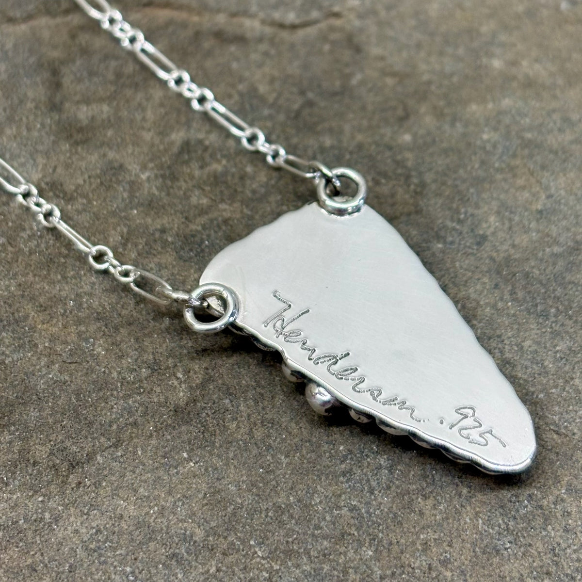 Vivienne- Sterling Silver Black Druzy Necklace