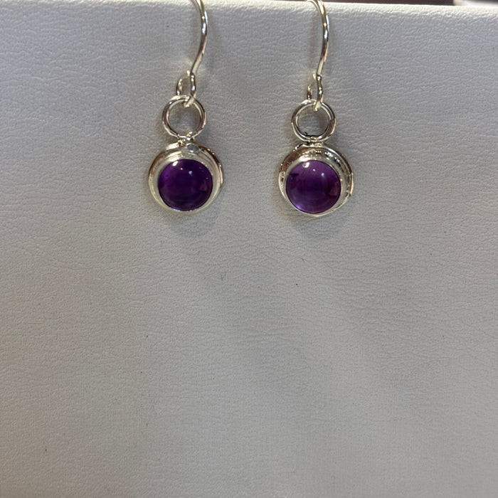 Mandy- sterling silver gemstone drop earrings