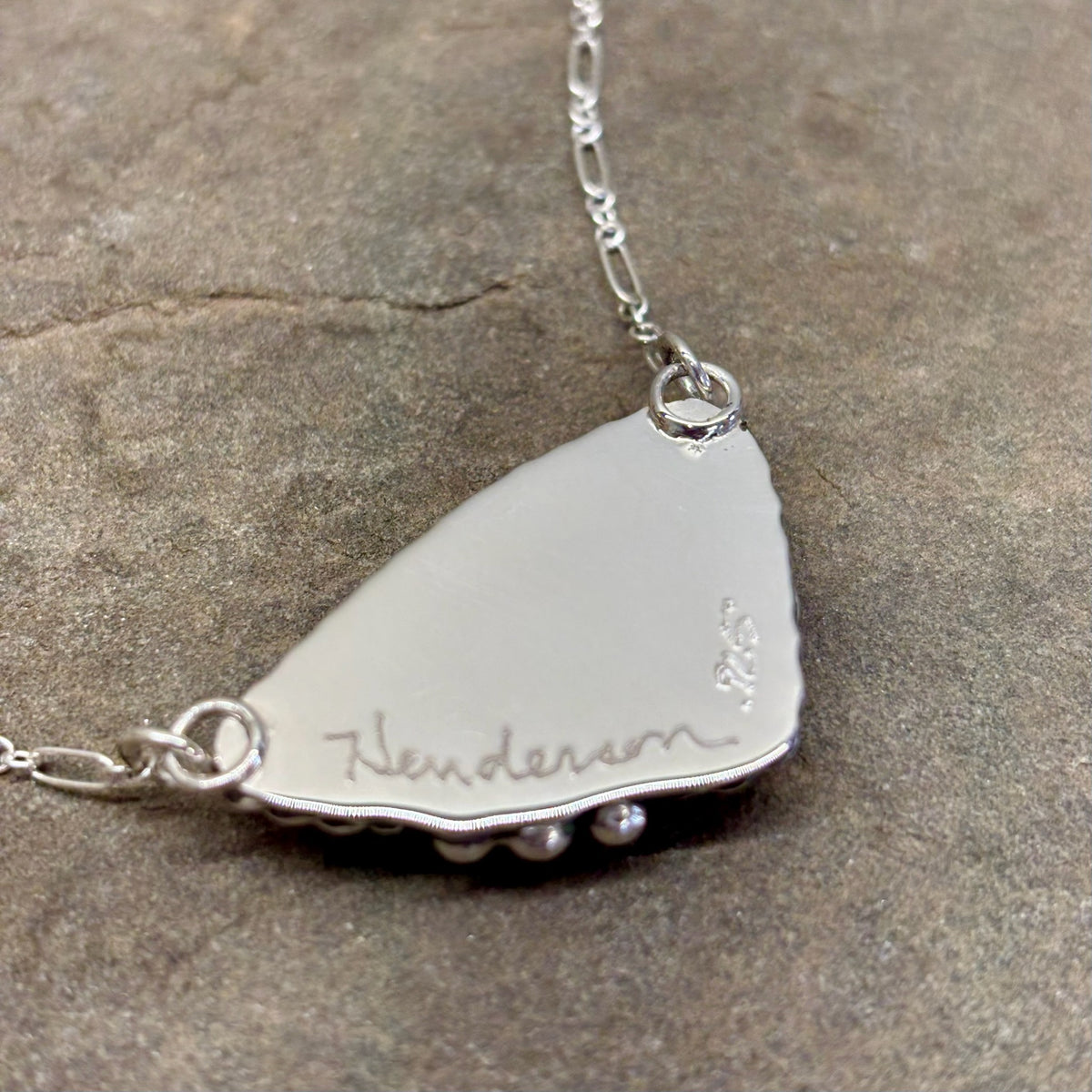 Minx- Sterling Silver Black Druzy Necklace