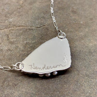 Minx- Sterling Silver Black Druzy Necklace