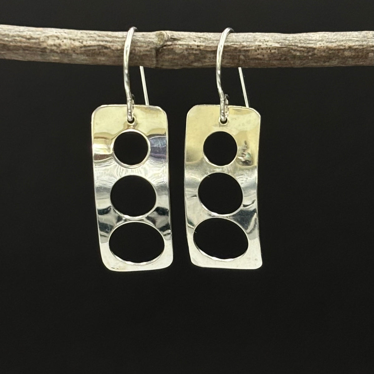 Clara- triple open circle earrings