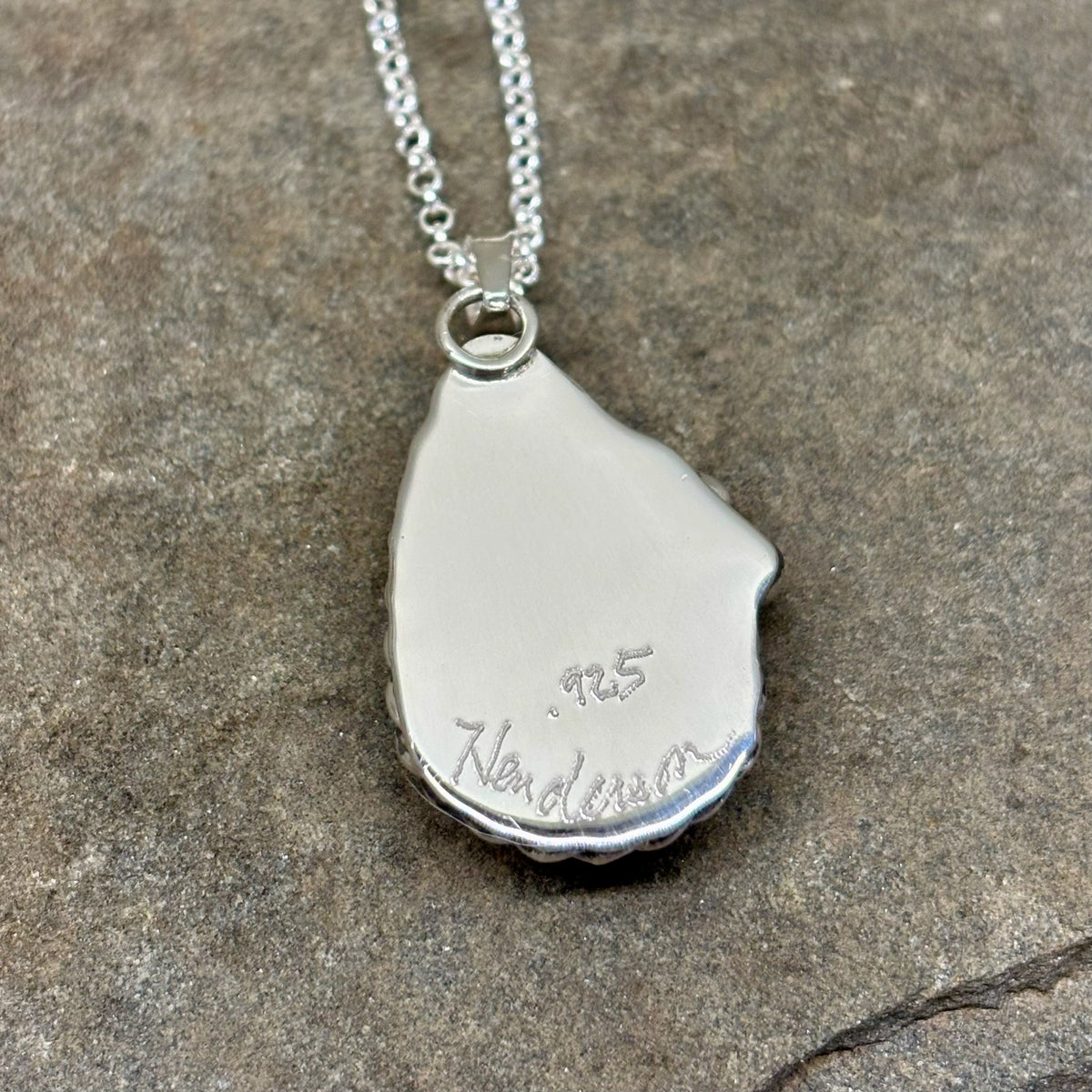 Bette- Sterling Silver Black Druzy Necklace