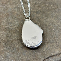 Bette- Sterling Silver Black Druzy Necklace