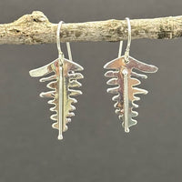 Mini-Fern Leaf- Sterling Silver dangle earrings