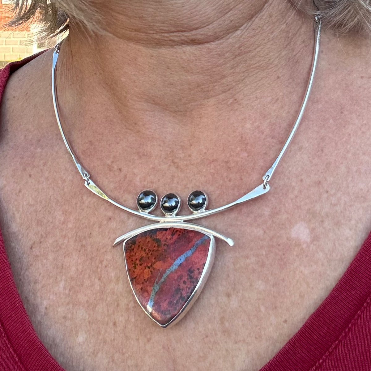 Charlotte | Sonoran Sunrise & Hematite Collar