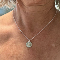 Kara — Sterling silver +Diamond + 14K Gold Pendant