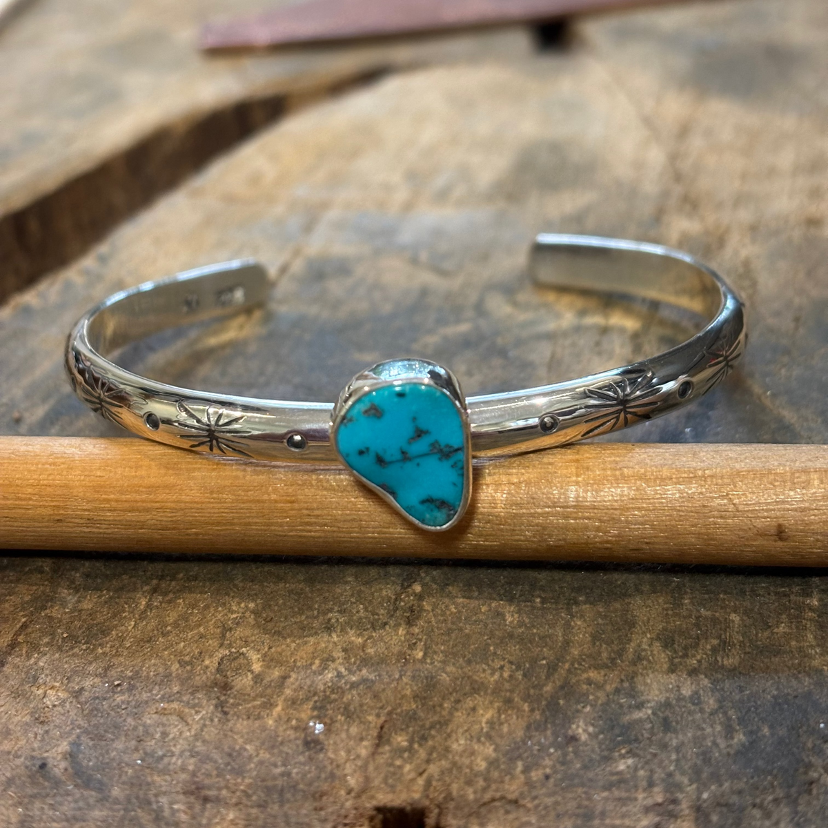 Traci — Turquoise Cuff Bracelet